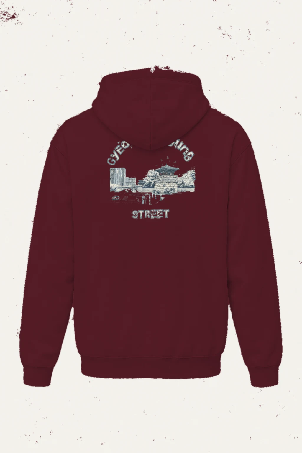 "Gyeongbokgung Street" Heavy Blend Unisex Pullover Hoodie | Gildan 18500