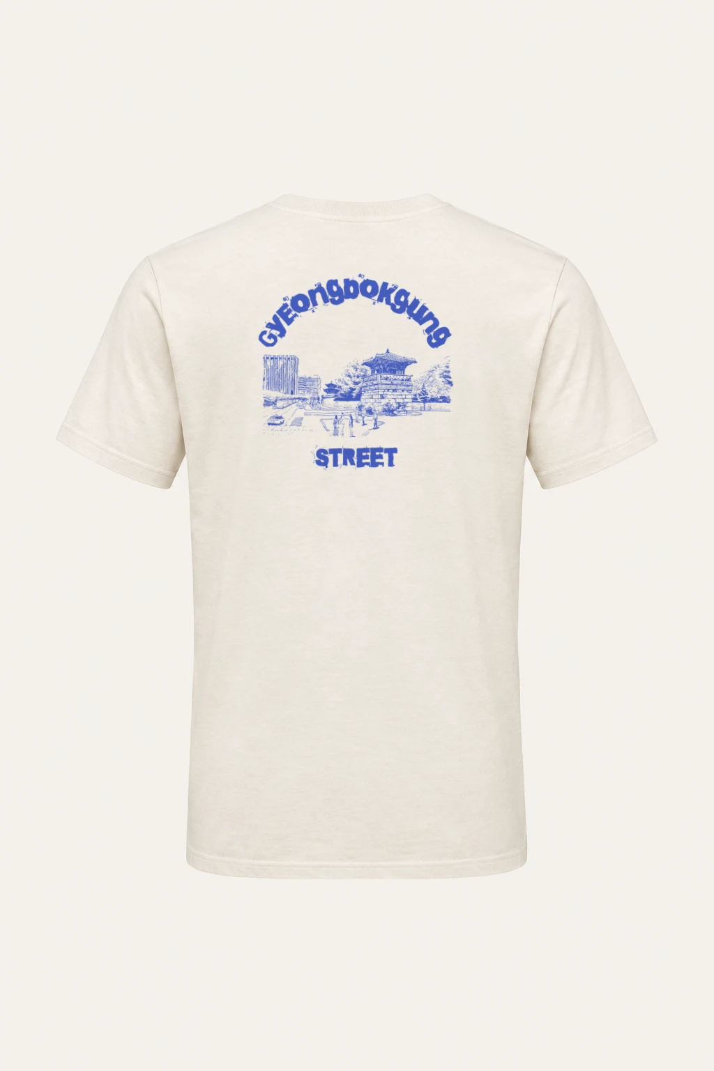"Gyeongbokgung Street" Heavyweight Unisex Crewneck T-shirt | Gildan 5000