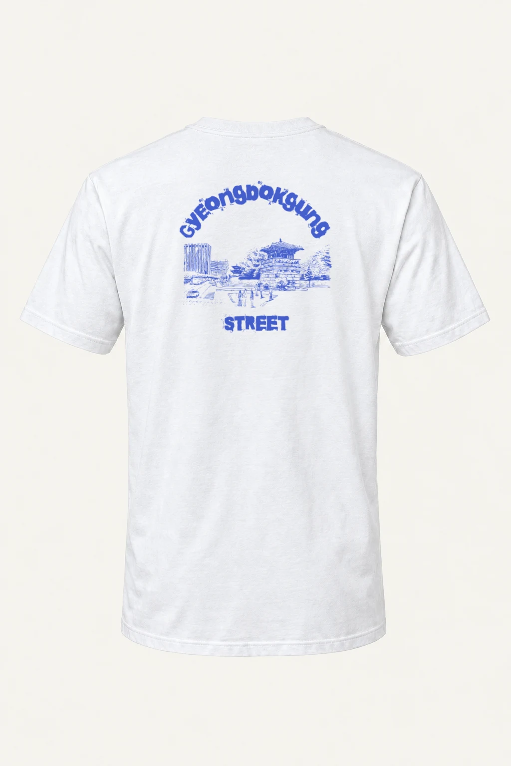 "Gyeongbokgung Street" Heavyweight Unisex Crewneck T-shirt | Gildan 5000