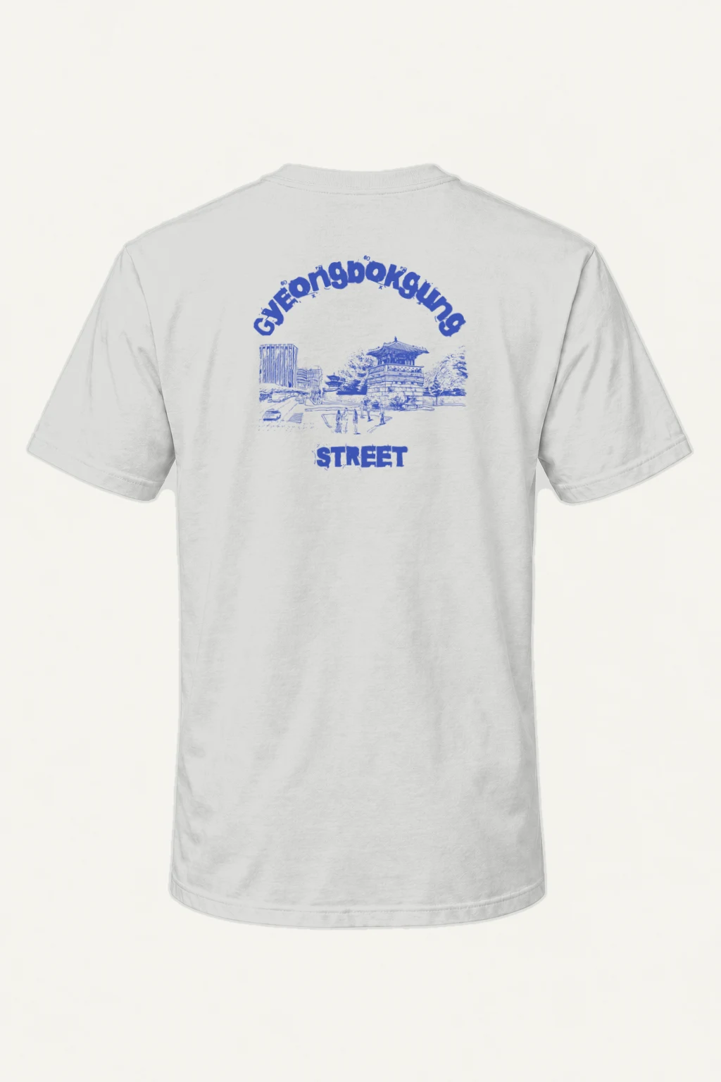 "Gyeongbokgung Street" Heavyweight Unisex Crewneck T-shirt | Gildan 5000