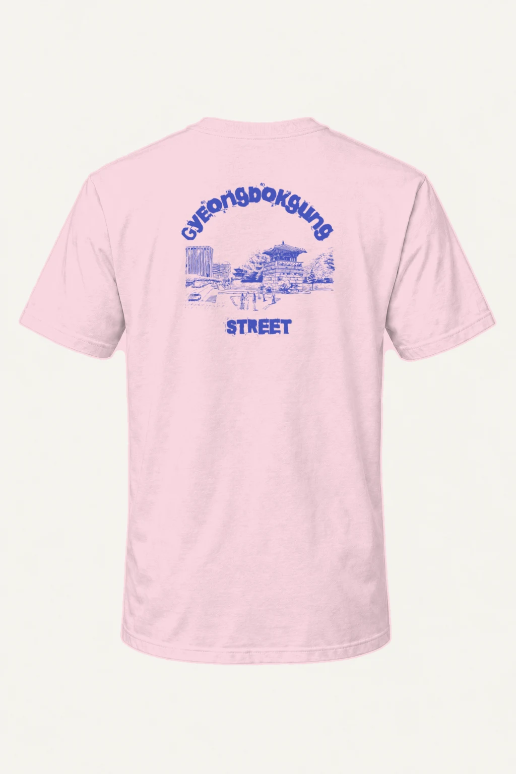 "Gyeongbokgung Street" Heavyweight Unisex Crewneck T-shirt | Gildan 5000