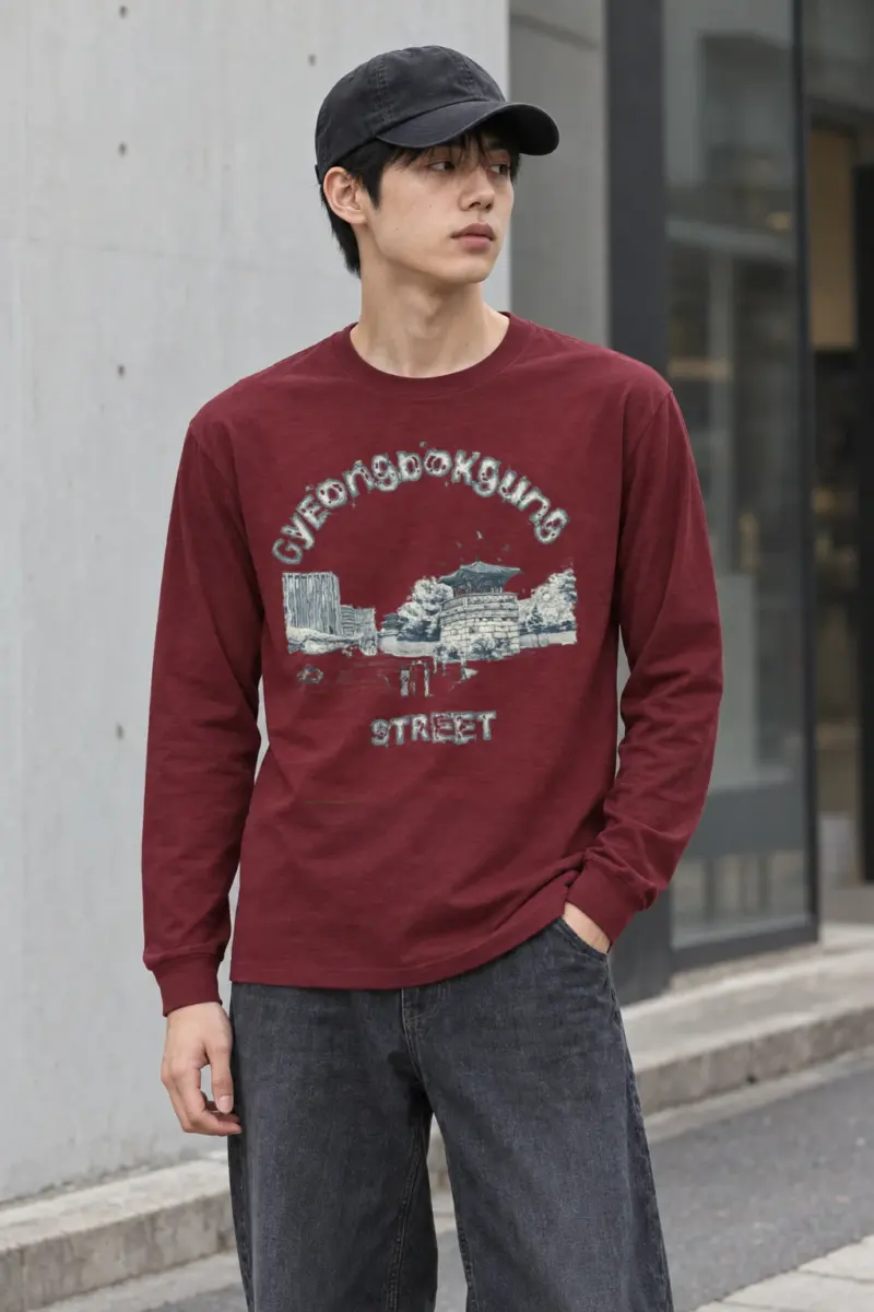 "Gyeongbokgung Street" Unisex Longsleeve T-shirt