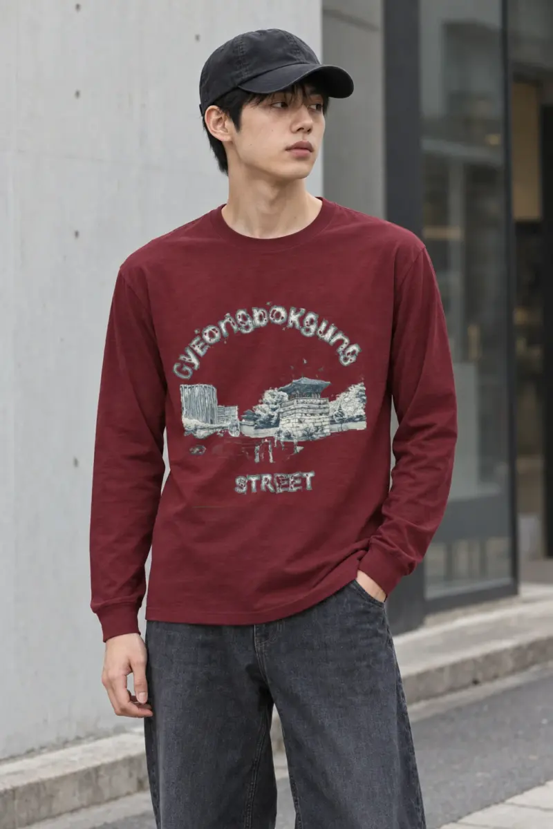 "Gyeongbokgung Street" Unisex Longsleeve T-shirt