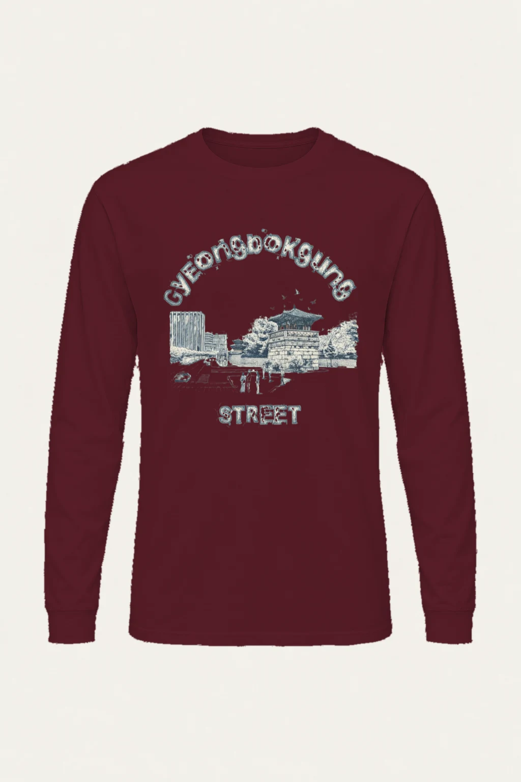 "Gyeongbokgung Street" Unisex Longsleeve T-shirt | Gildan 2400