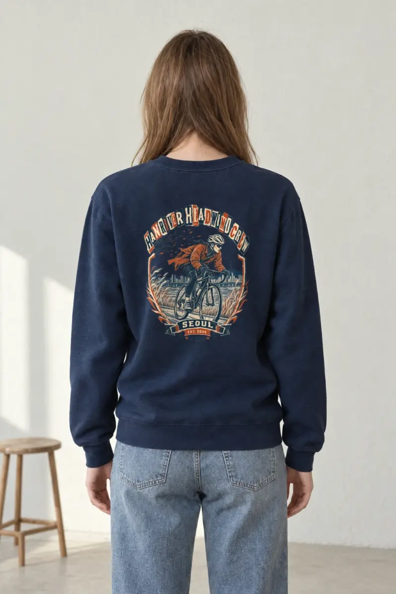 "Han River Headwind Crew" Heavy Blend Unisex Crewneck Sweatshirt