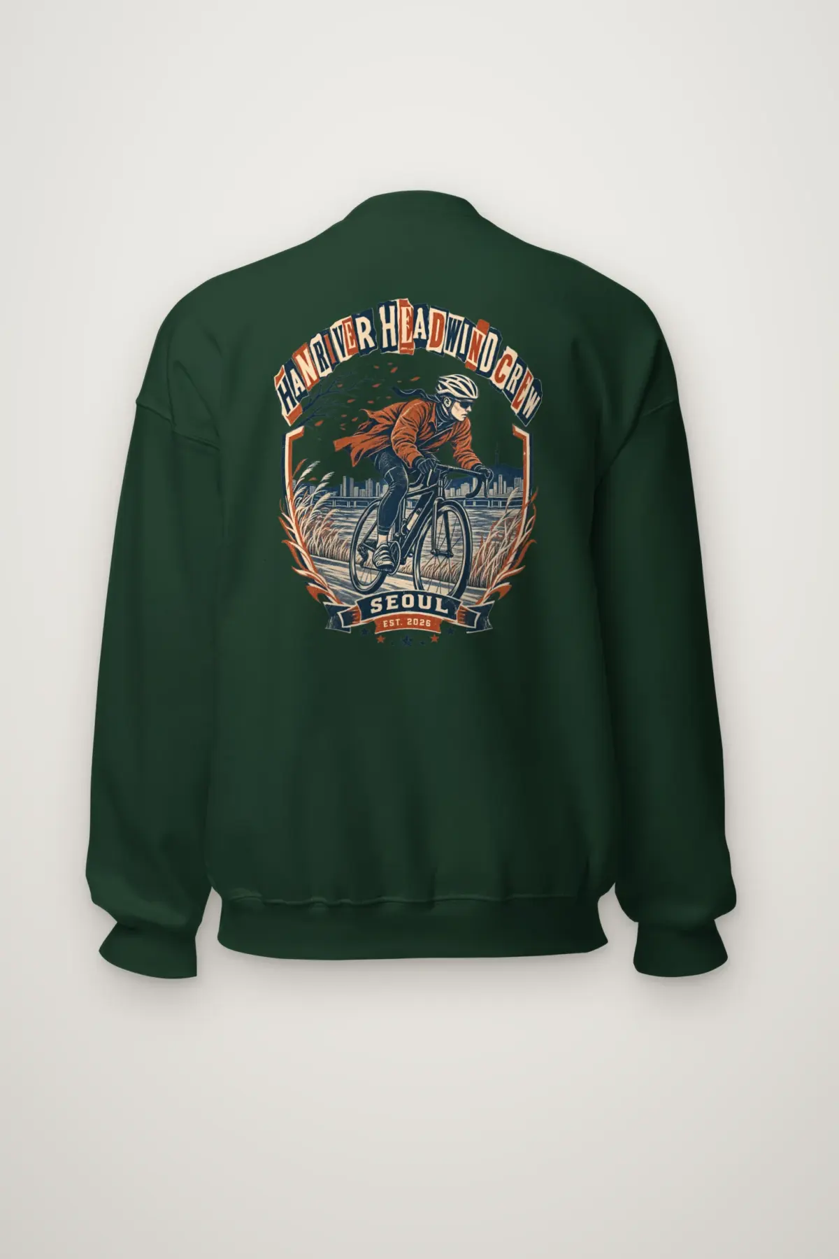 "Han River Headwind Crew" Heavy Blend Unisex Crewneck Sweatshirt