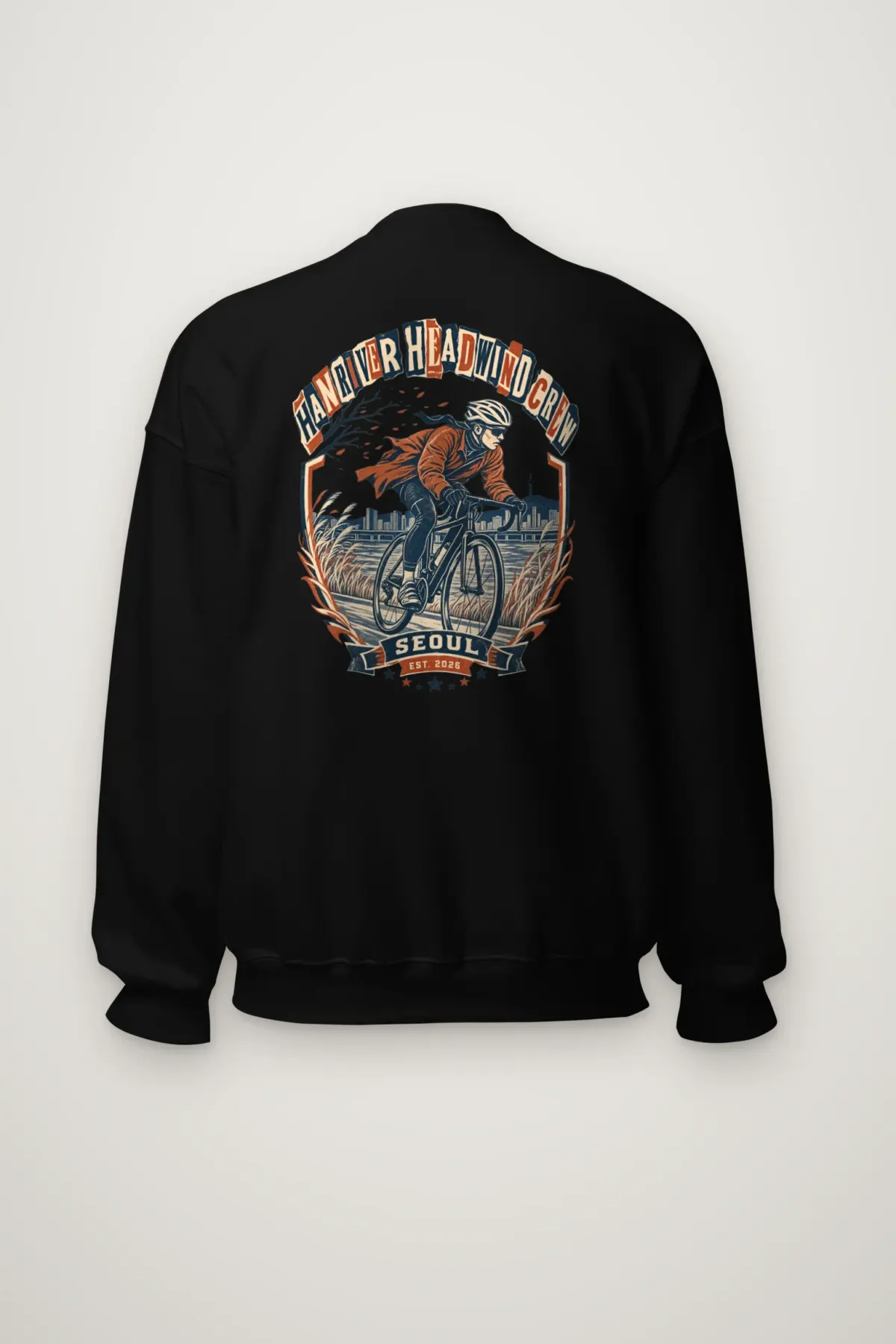 "Han River Headwind Crew" Heavy Blend Unisex Crewneck Sweatshirt
