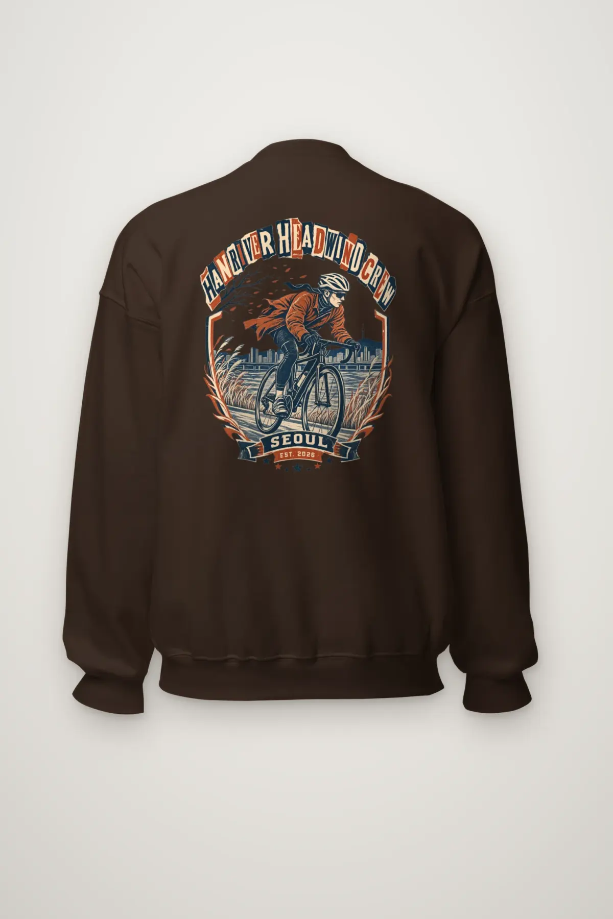 "Han River Headwind Crew" Heavy Blend Unisex Crewneck Sweatshirt