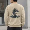 "Han River Nocturne" Heavy Blend Unisex Crewneck Sweatshirt