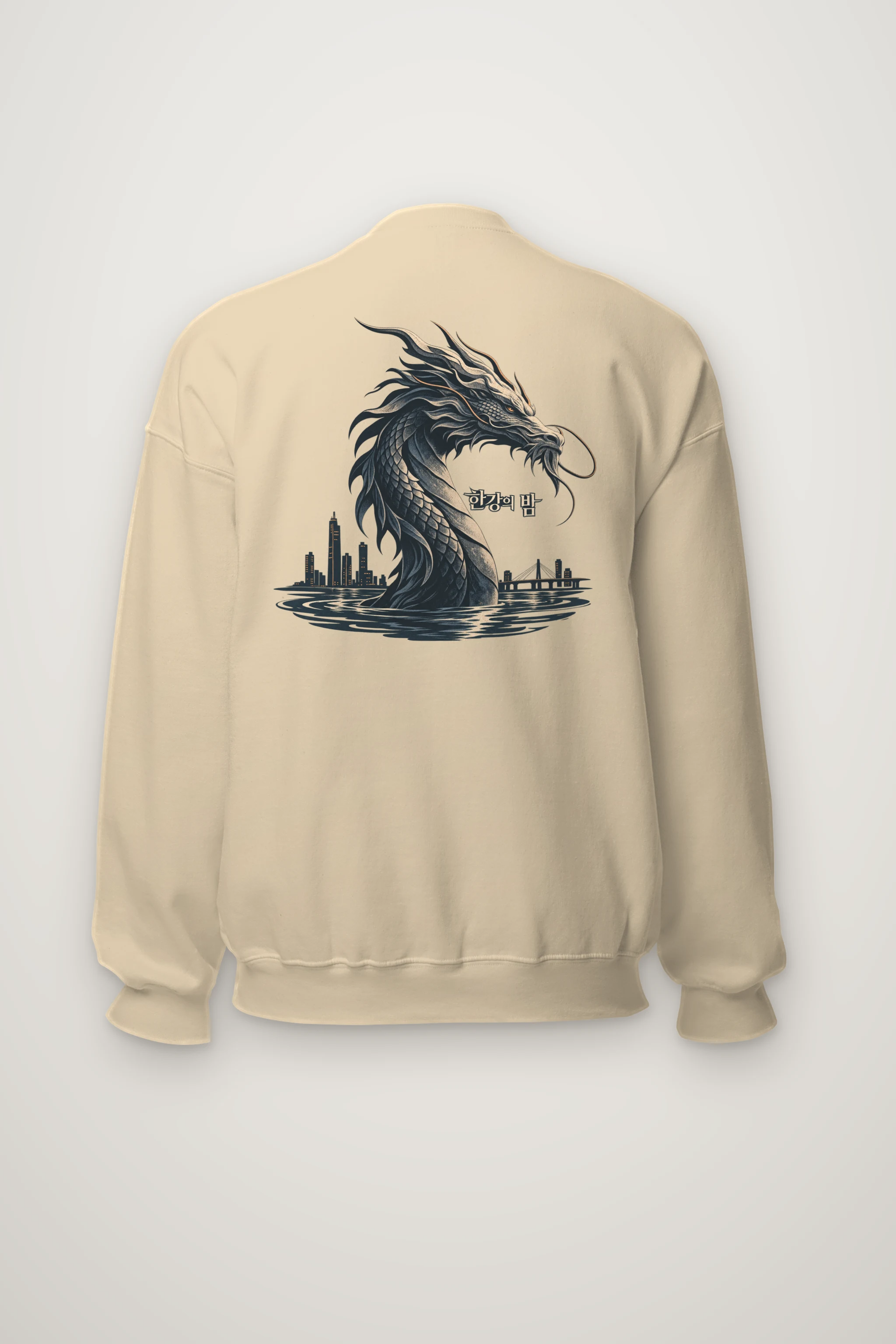 "Han River Nocturne" Heavy Blend Unisex Crewneck Sweatshirt