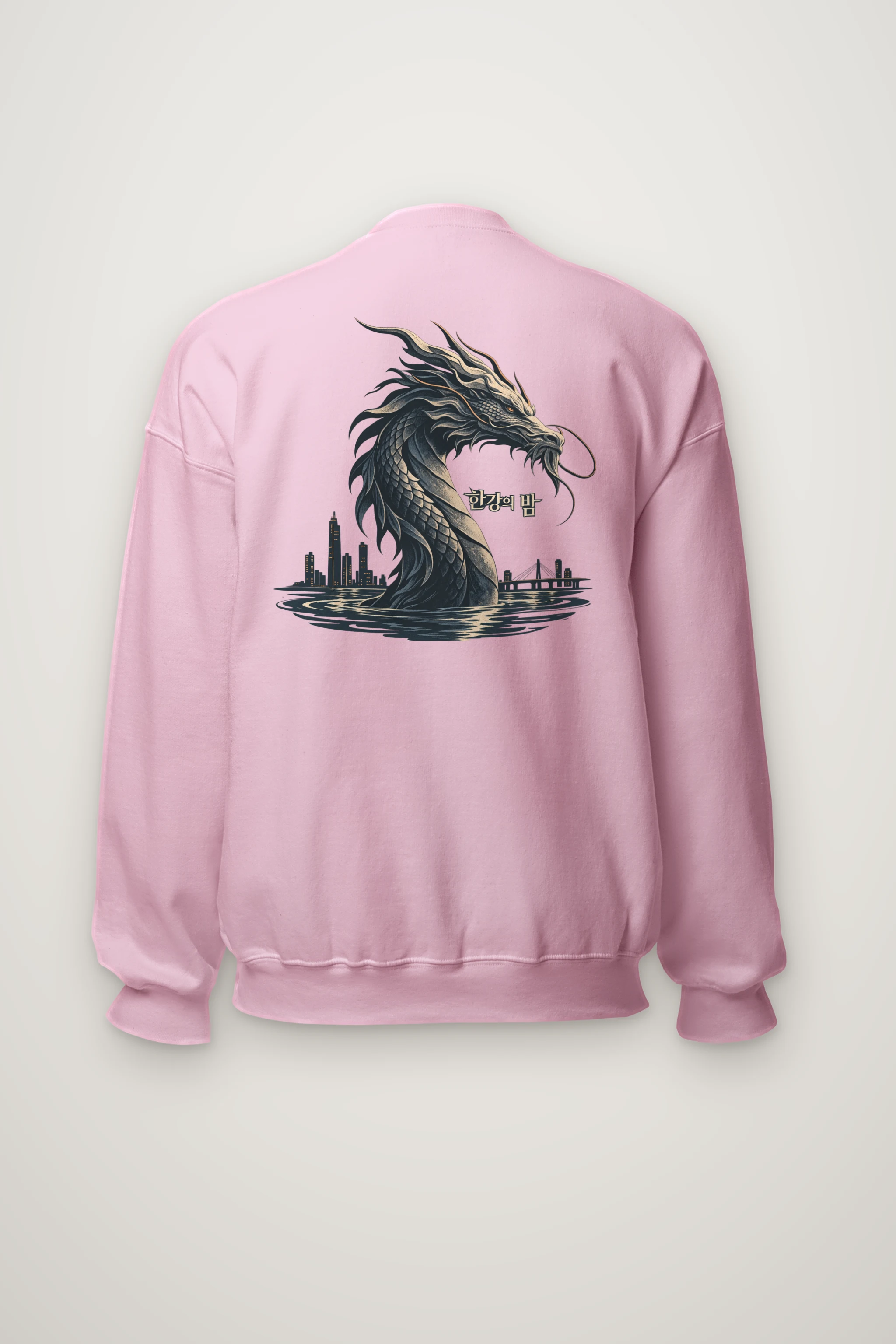 "Han River Nocturne" Heavy Blend Unisex Crewneck Sweatshirt