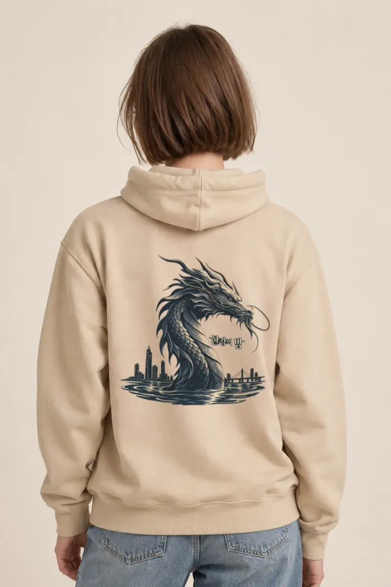 "Han River Nocturne" Heavy Blend Unisex Pullover Hoodie