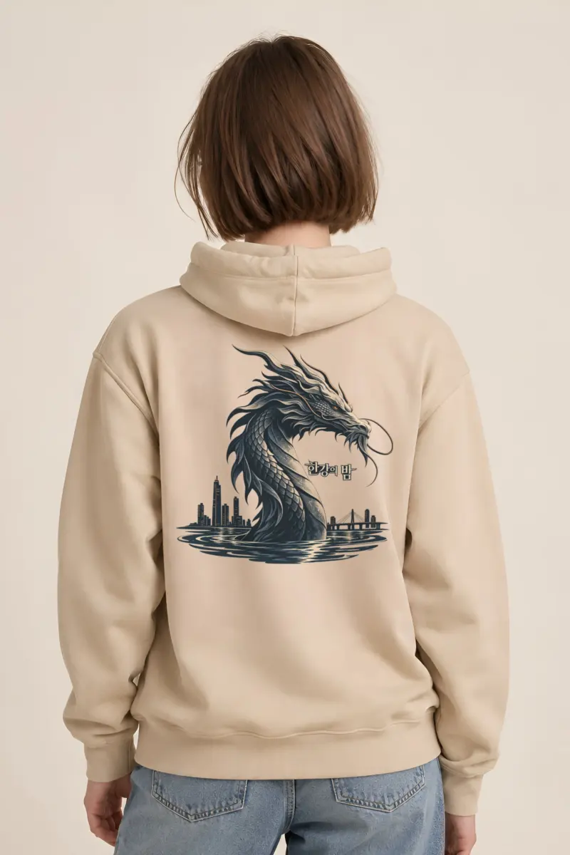 "Han River Nocturne" Heavy Blend Unisex Pullover Hoodie