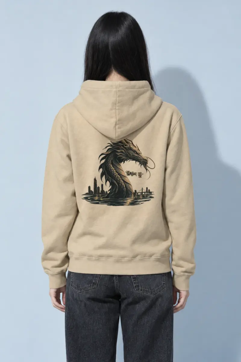 "Han River Nocturne" Heavy Blend Unisex Pullover Hoodie
