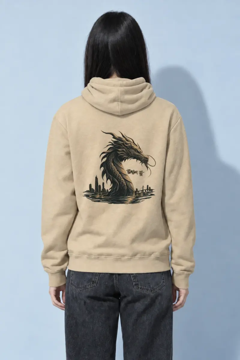 "Han River Nocturne" Heavy Blend Unisex Pullover Hoodie