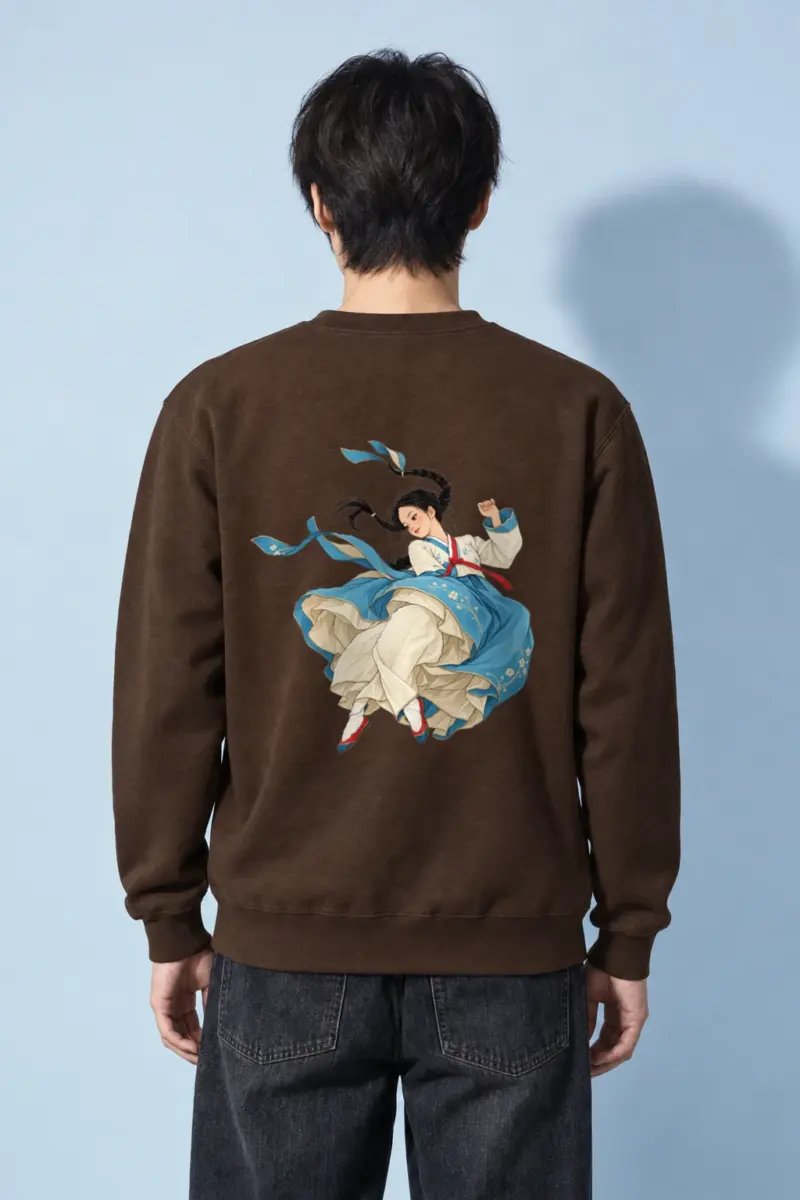"Hanbok Dance" Heavy Blend Unisex Crewneck Sweatshirt