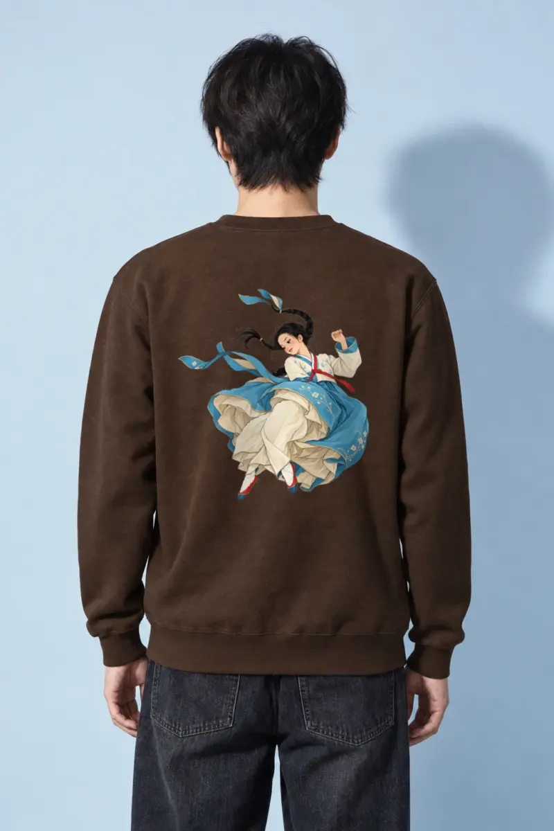 "Hanbok Dance" Heavy Blend Unisex Crewneck Sweatshirt | Gildan 18000