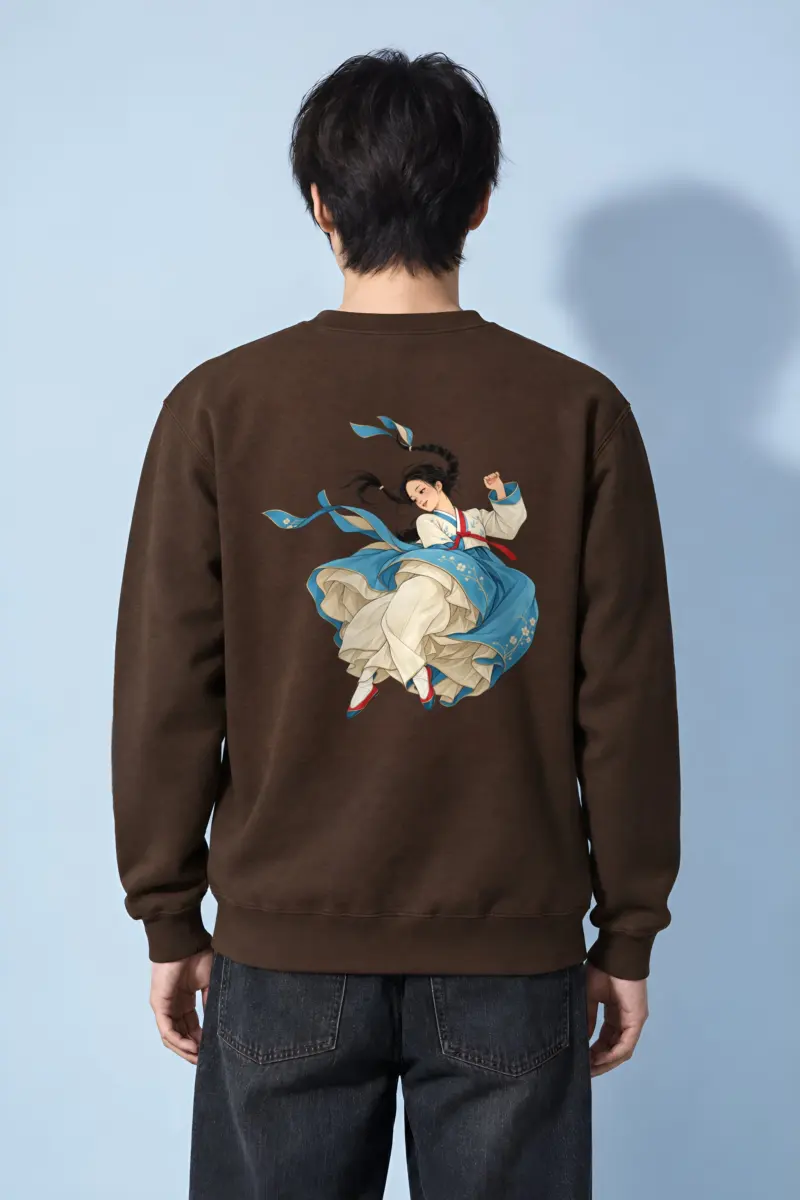 "Hanbok Dance" Heavy Blend Unisex Crewneck Sweatshirt