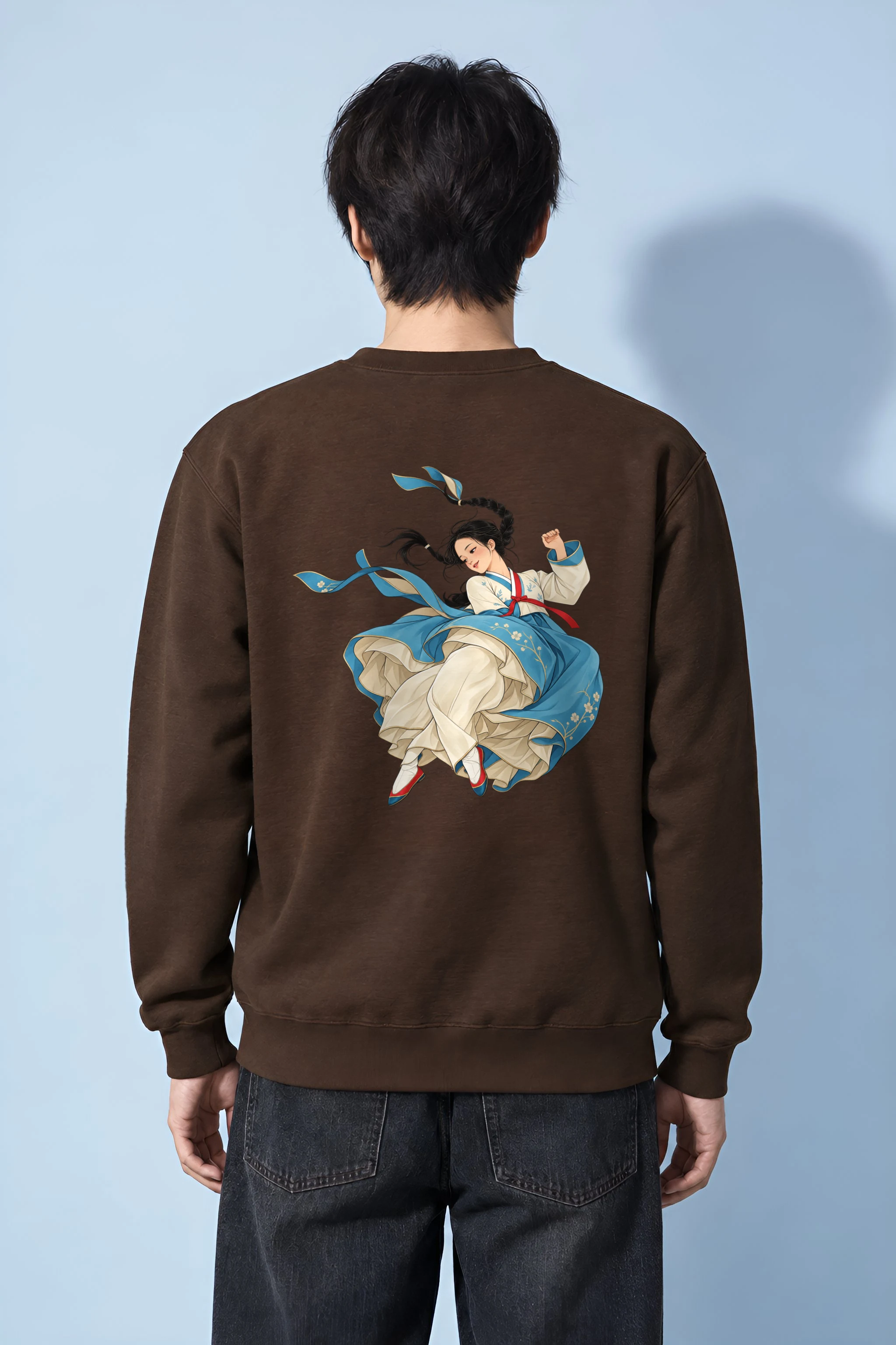 "Hanbok Dance" Heavy Blend Unisex Crewneck Sweatshirt