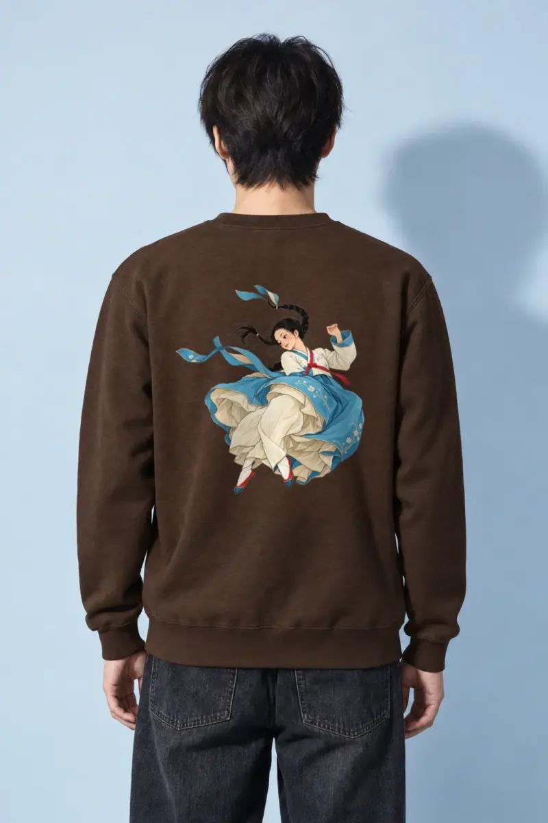 "Hanbok Dance" Heavy Blend Unisex Crewneck Sweatshirt