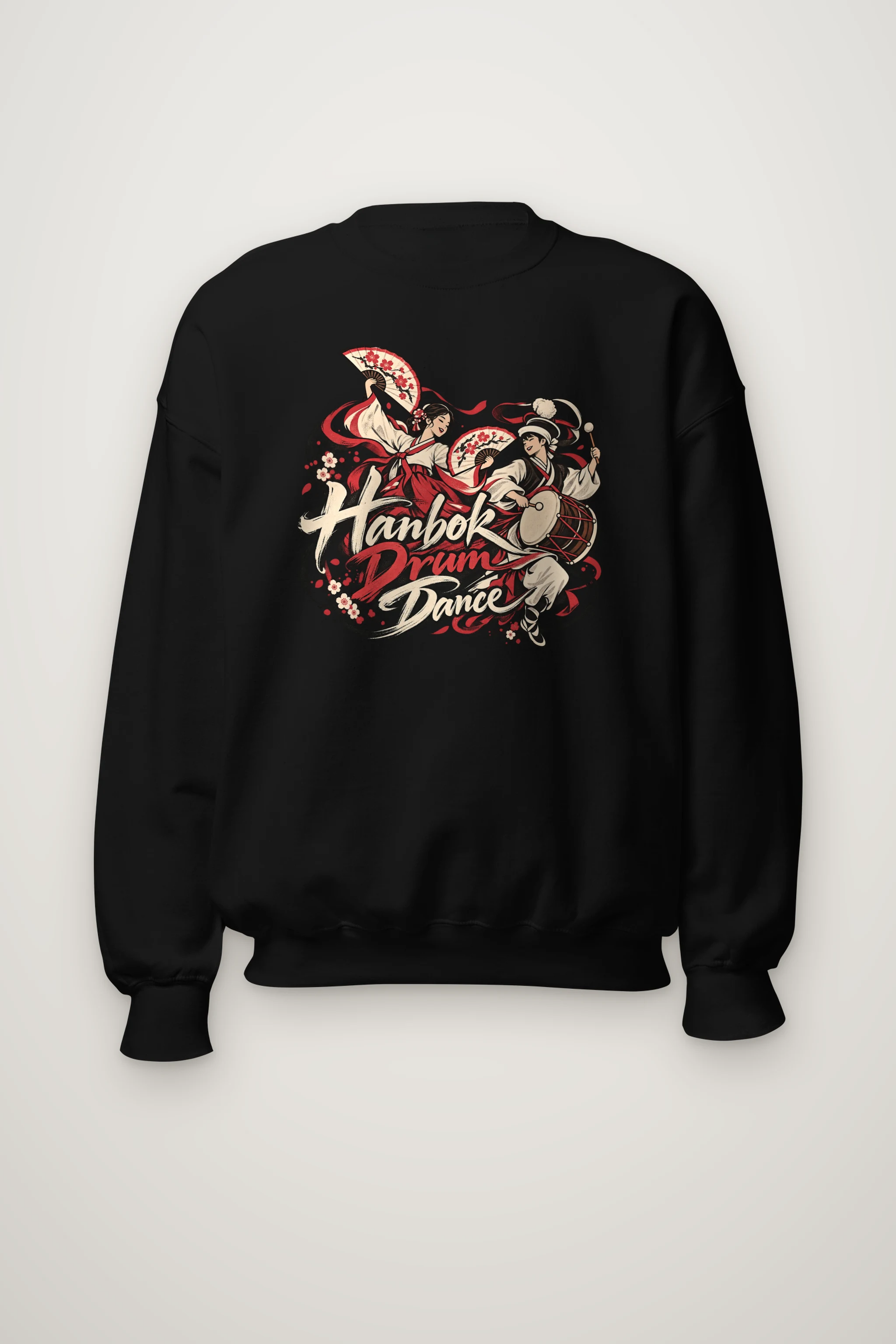 "Hanbok Drum Dance" Heavy Blend Unisex Crewneck Sweatshirt