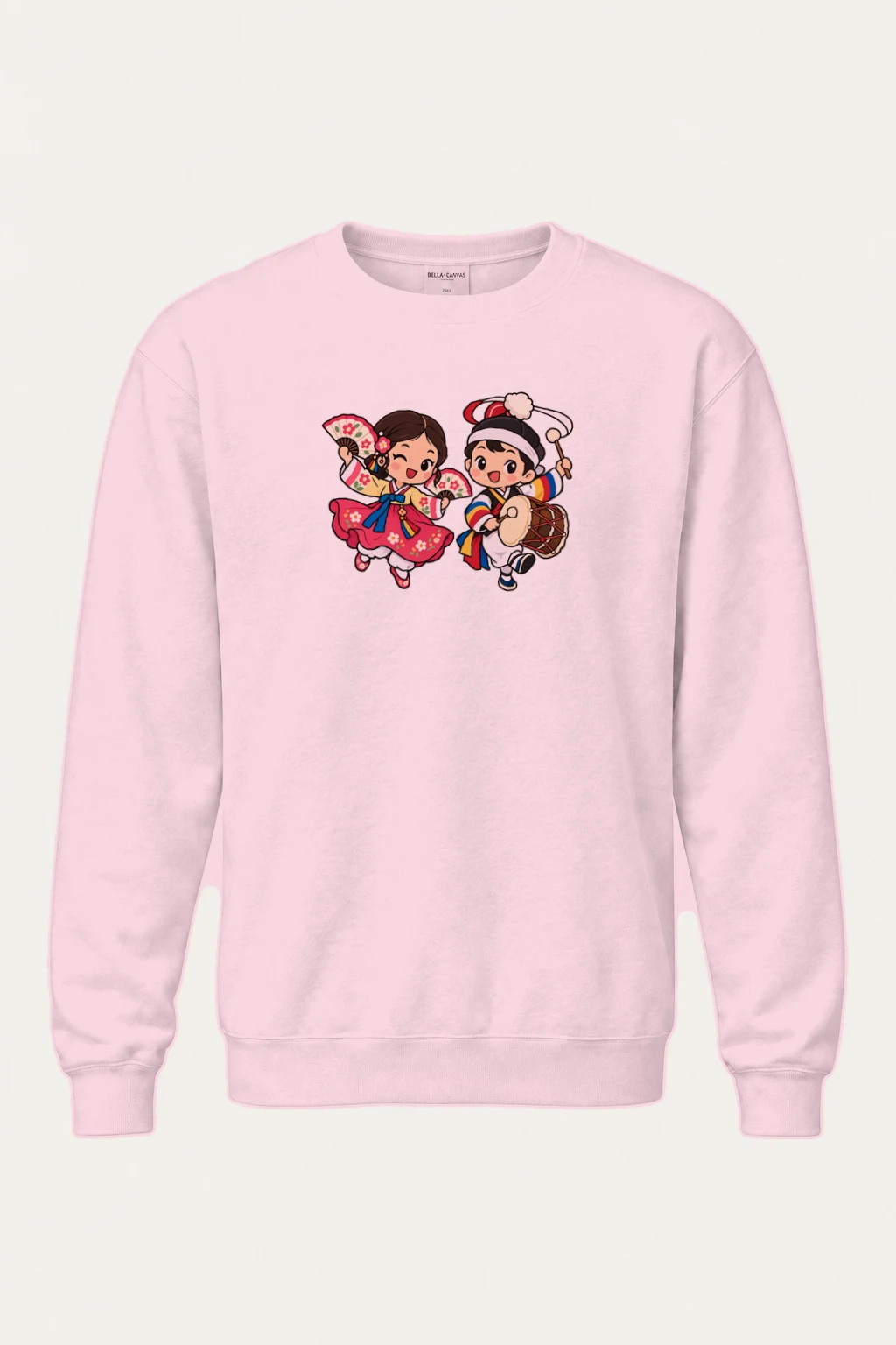 "Hanbok Drum Dance" Heavy Blend Unisex Crewneck Sweatshirt | Gildan 18000