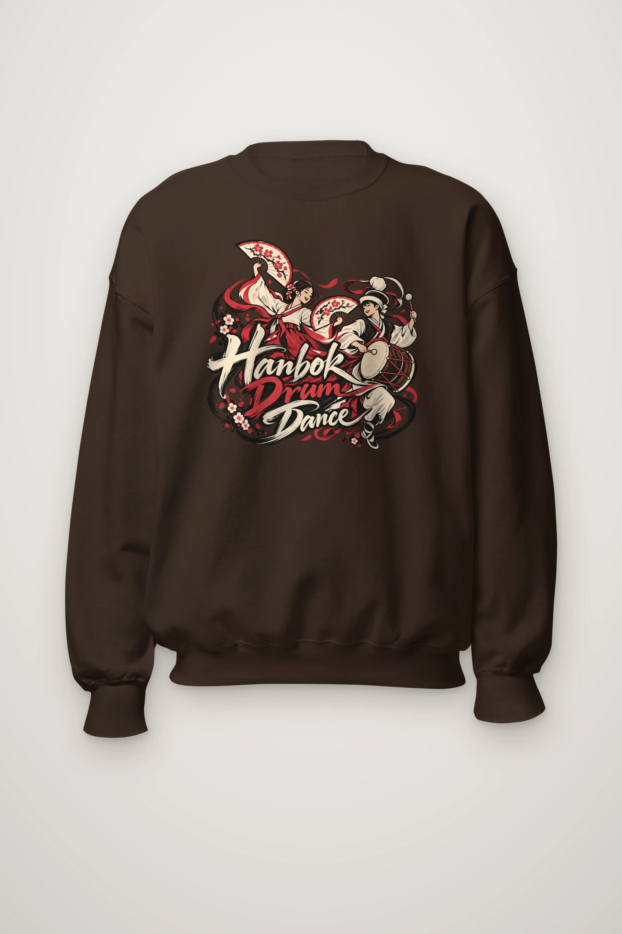 "Hanbok Drum Dance" Heavy Blend Unisex Crewneck Sweatshirt