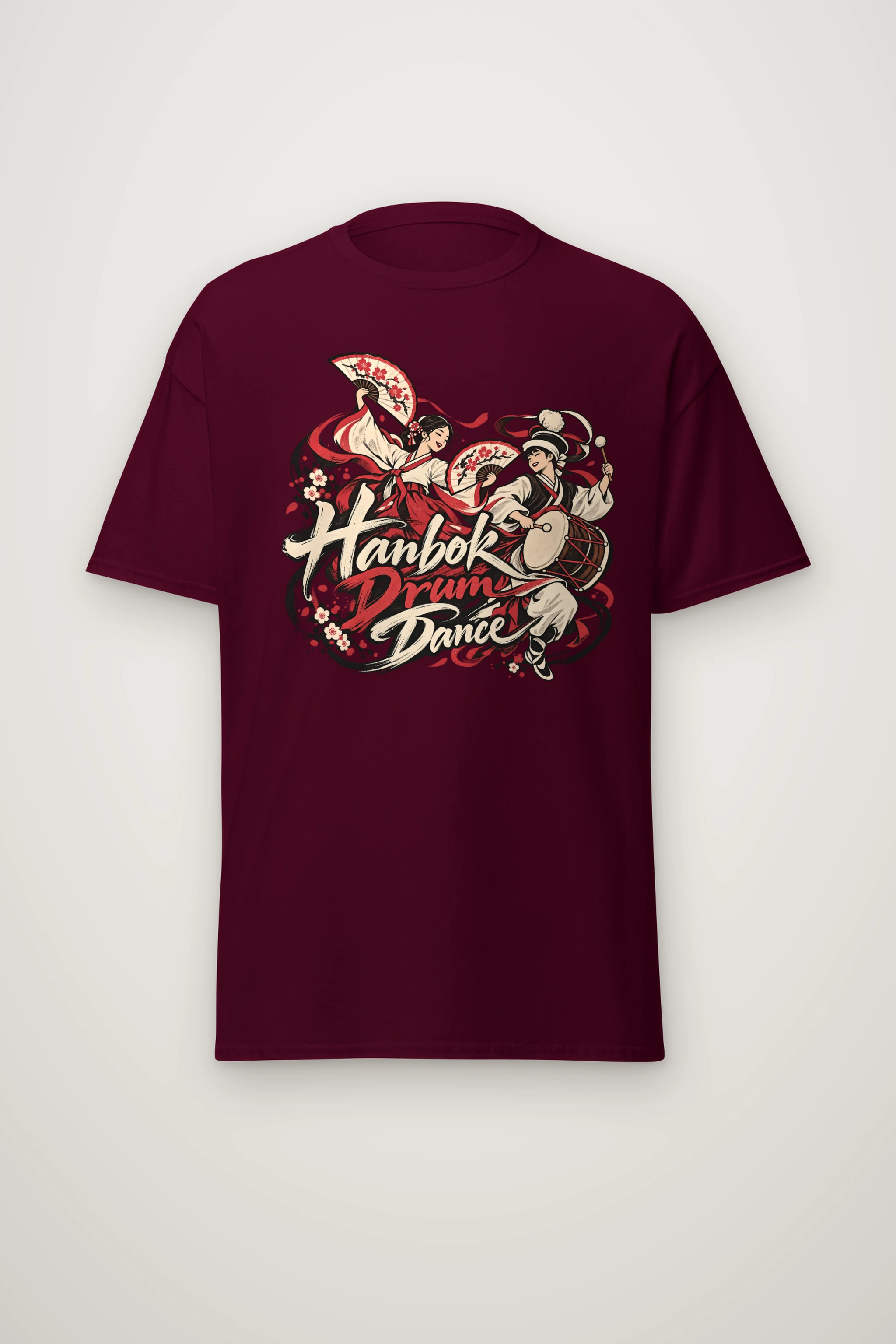 "Hanbok Drum Dance" Heavyweight Unisex Crewneck T-shirt