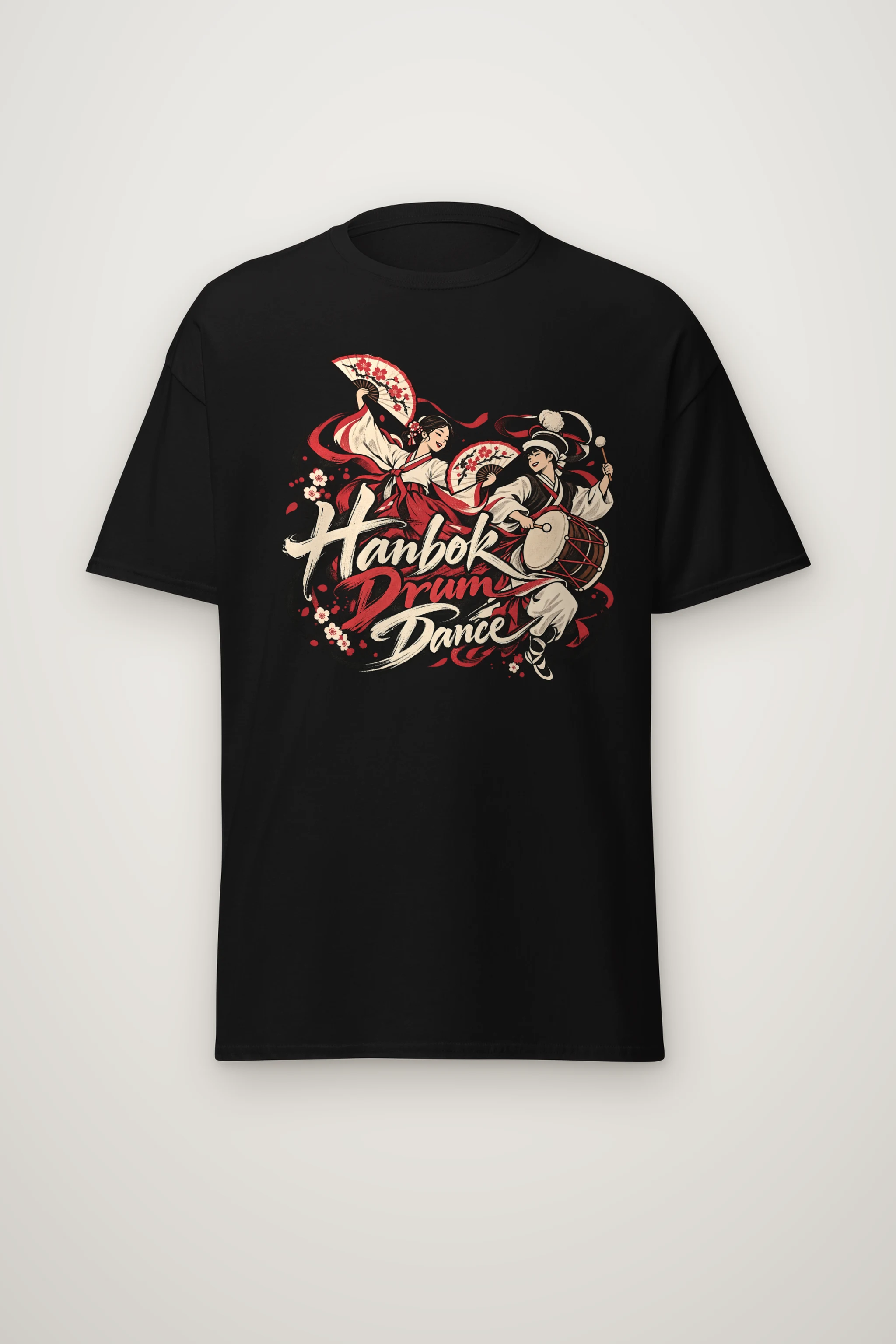 "Hanbok Drum Dance" Heavyweight Unisex Crewneck T-shirt
