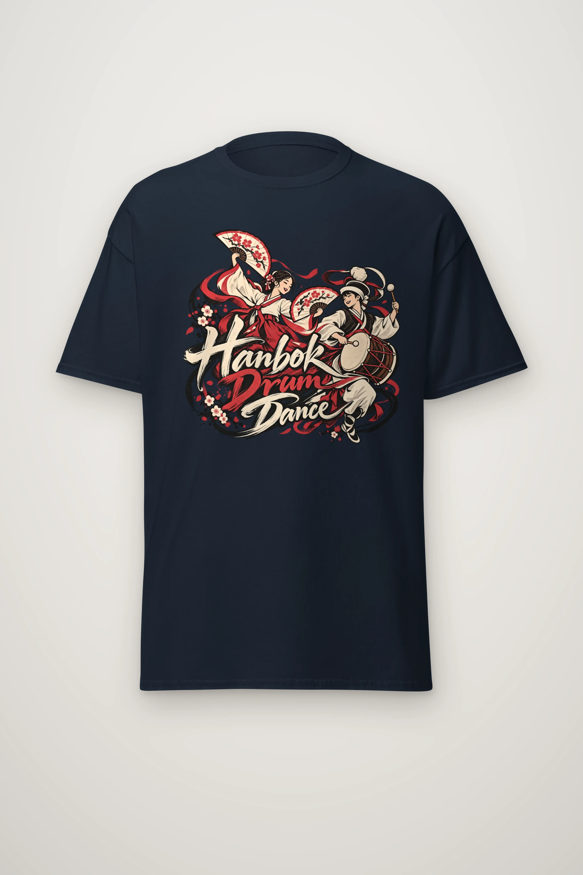 "Hanbok Drum Dance" Heavyweight Unisex Crewneck T-shirt