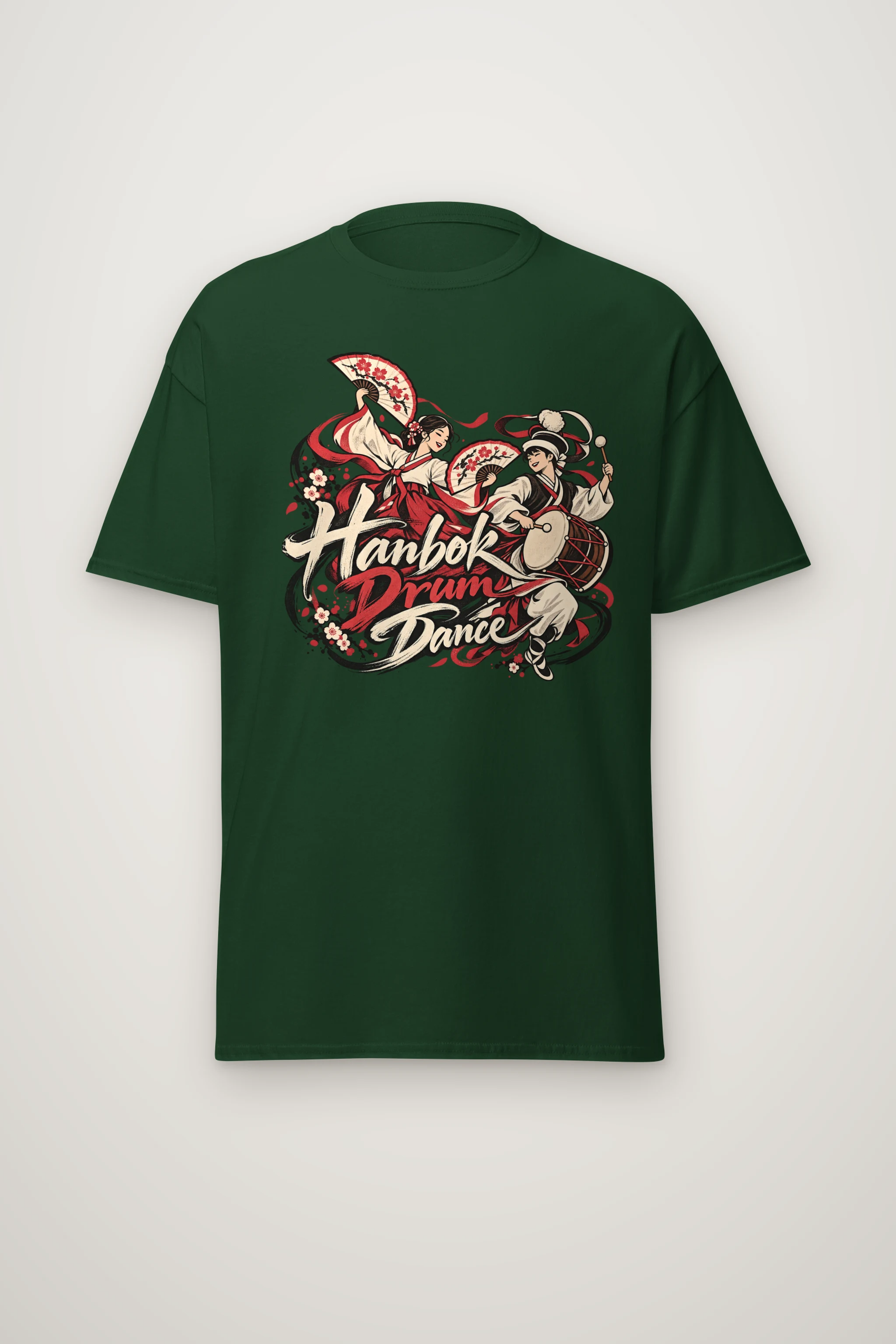 "Hanbok Drum Dance" Heavyweight Unisex Crewneck T-shirt