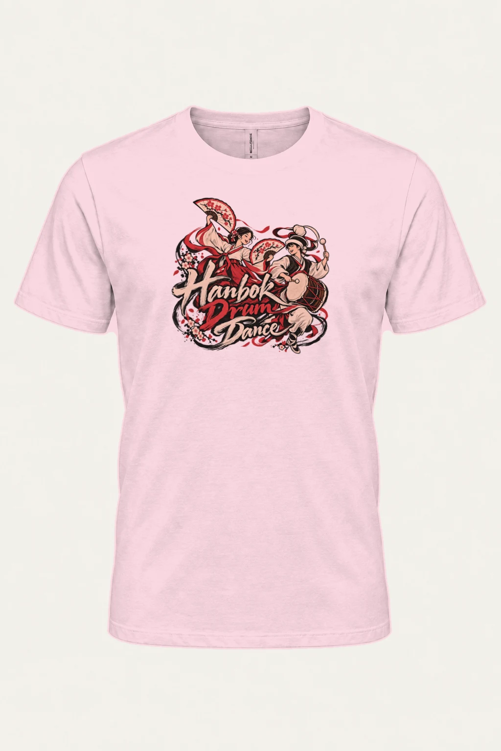 "Hanbok Drum Dance" Heavyweight Unisex Crewneck T-shirt | Gildan 5000