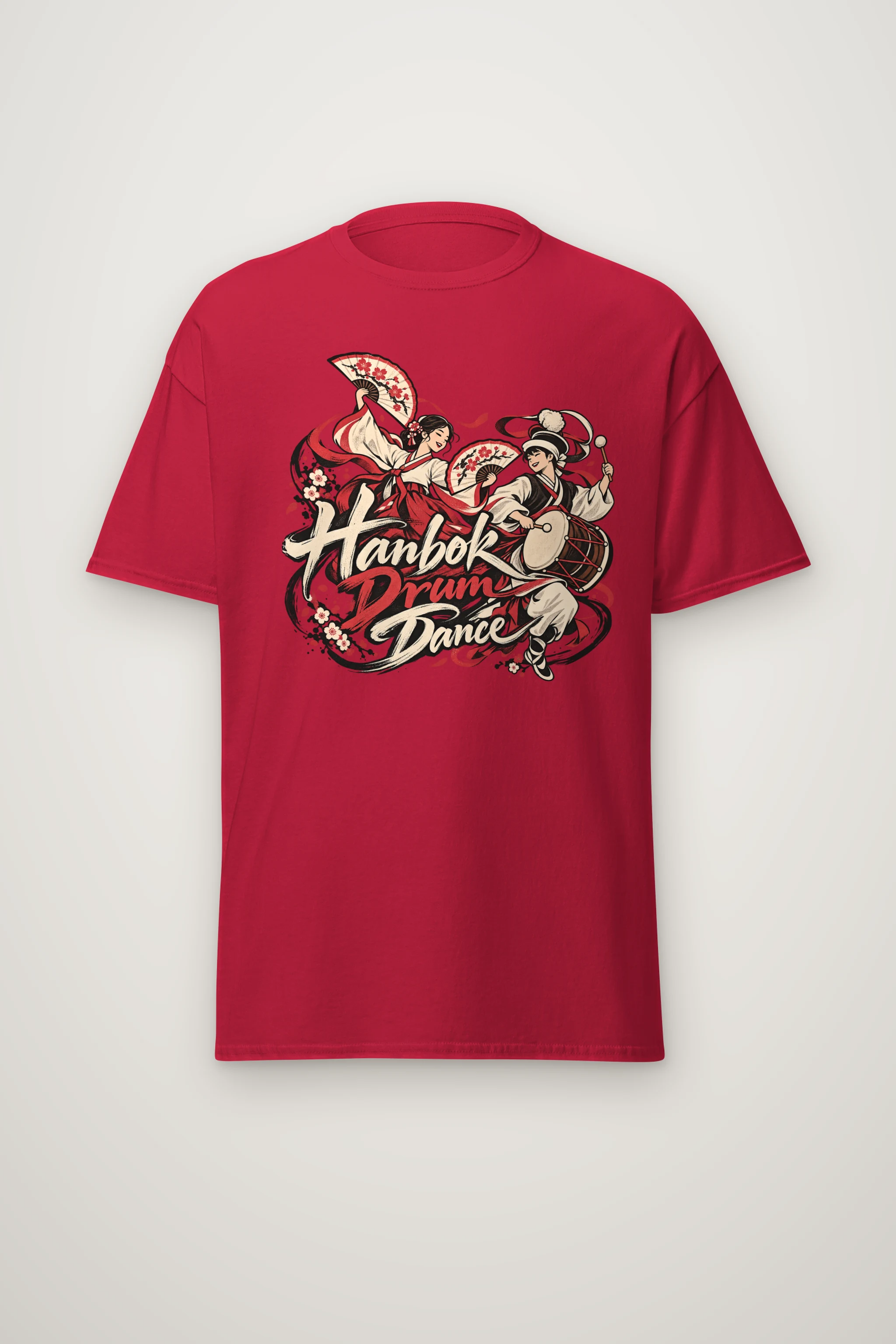"Hanbok Drum Dance" Heavyweight Unisex Crewneck T-shirt