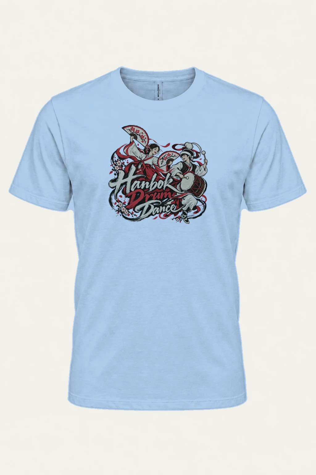 "Hanbok Drum Dance" Heavyweight Unisex Crewneck T-shirt | Gildan 5000