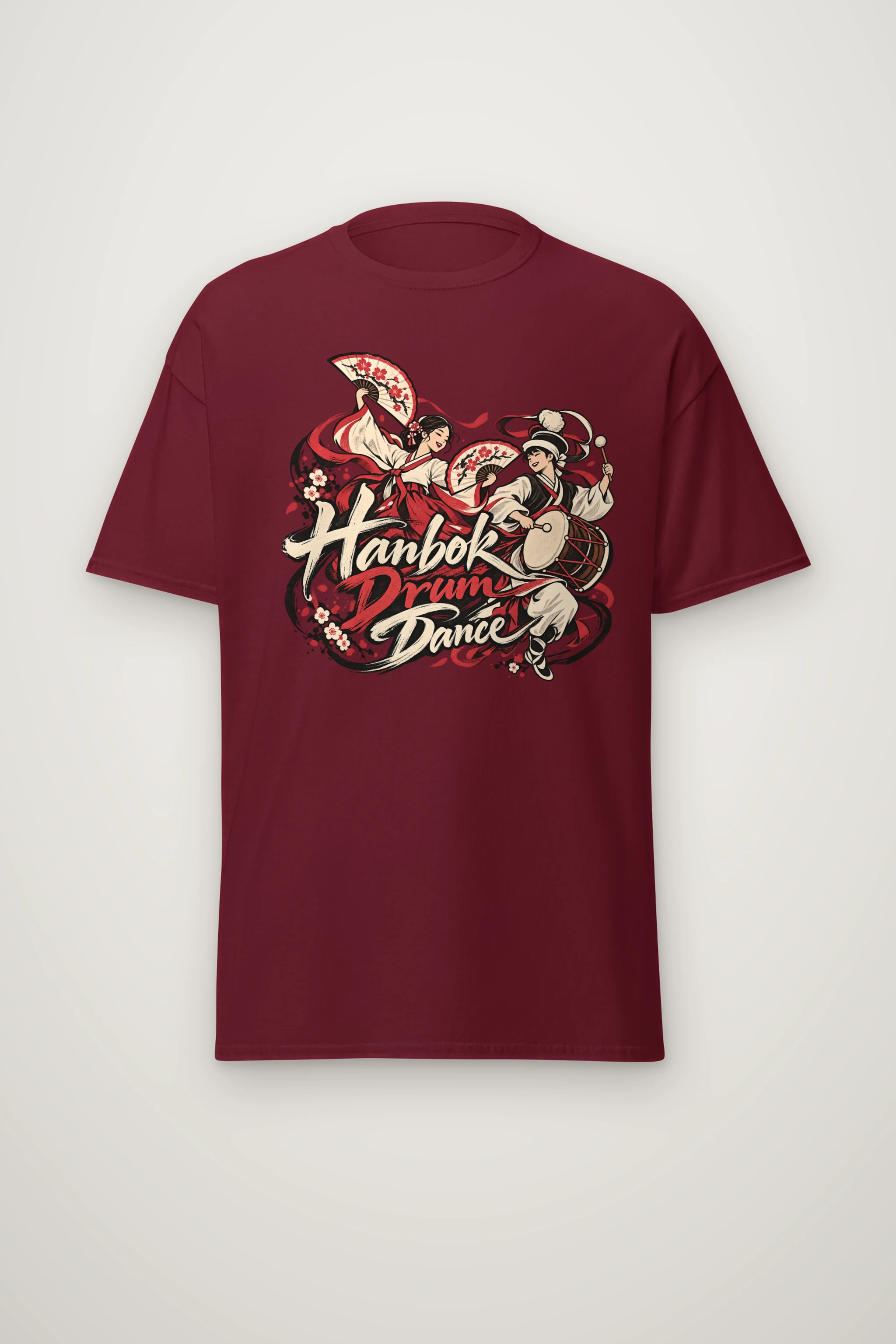 "Hanbok Drum Dance" Heavyweight Unisex Crewneck T-shirt