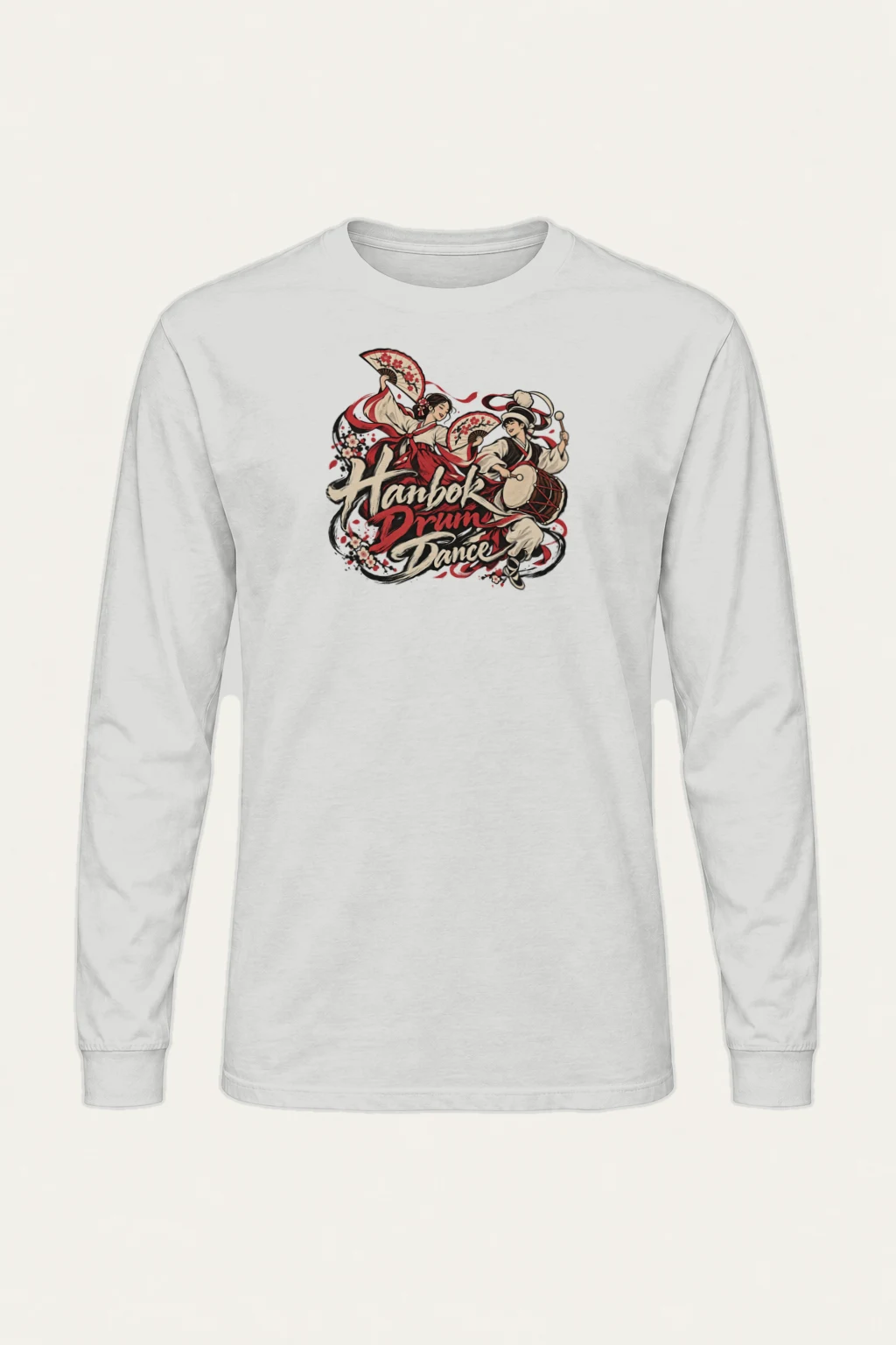 "Hanbok Drum Dance" Unisex Longsleeve T-shirt | Gildan 2400