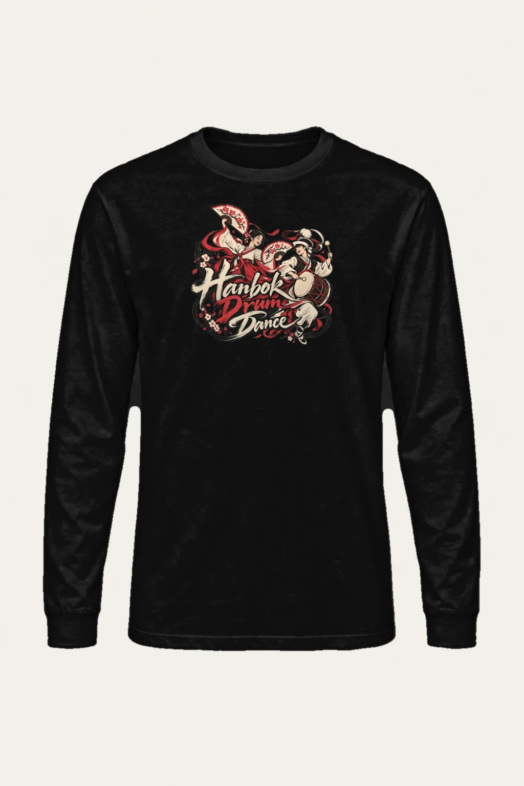 "Hanbok Drum Dance" Unisex Longsleeve T-shirt | Gildan 2400