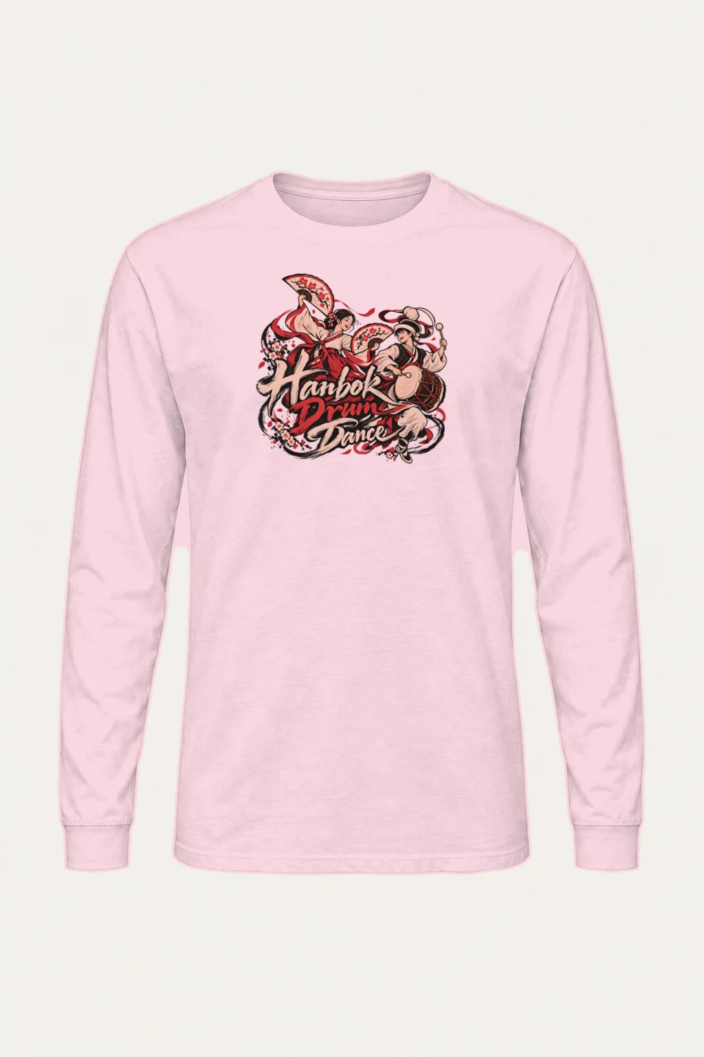 "Hanbok Drum Dance" Unisex Longsleeve T-shirt | Gildan 2400