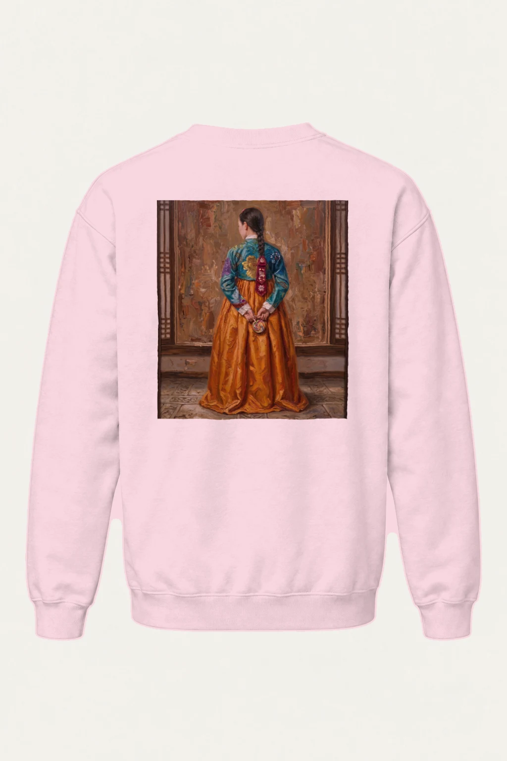 "Hanbok From Behind" Heavy Blend Unisex Crewneck Sweatshirt | Gildan 18000
