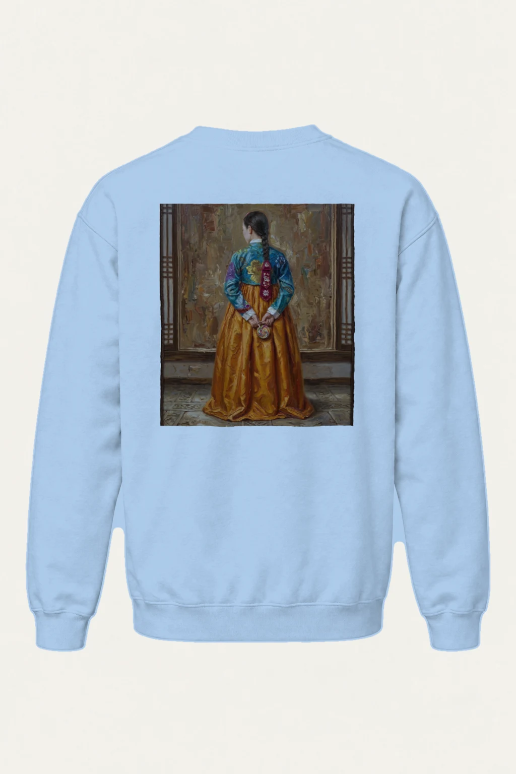 "Hanbok From Behind" Heavy Blend Unisex Crewneck Sweatshirt | Gildan 18000