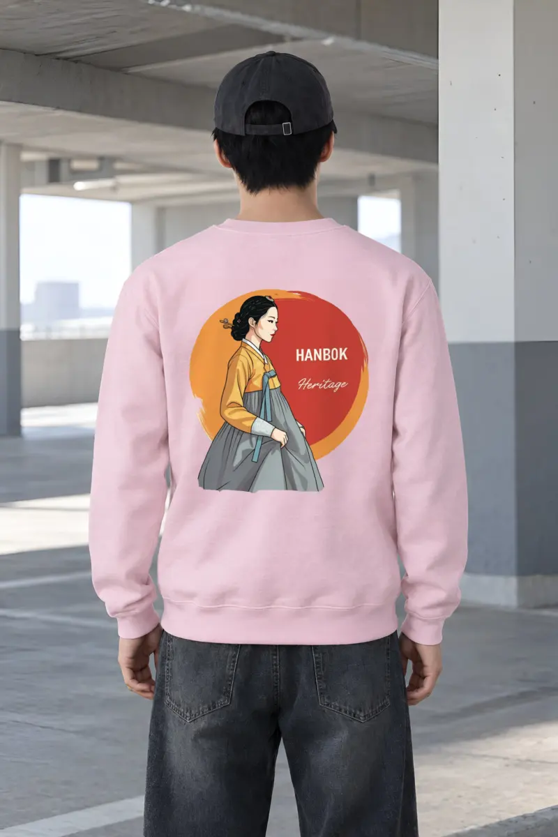 "Hanbok Heritage" Heavy Blend Unisex Crewneck Sweatshirt