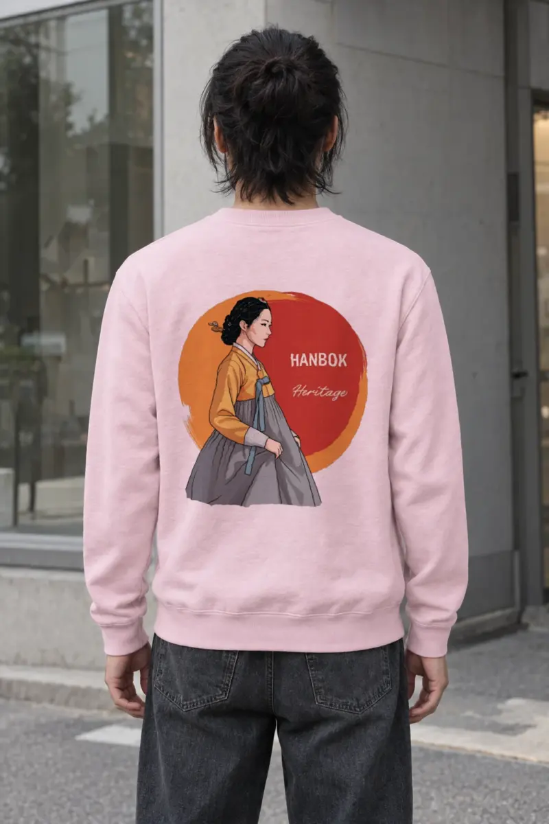 "Hanbok Heritage" Heavy Blend Unisex Crewneck Sweatshirt