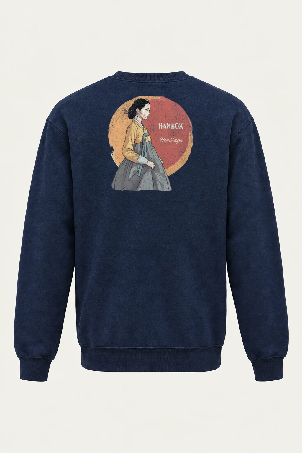 "Hanbok Heritage" Heavy Blend Unisex Crewneck Sweatshirt | Gildan 18000