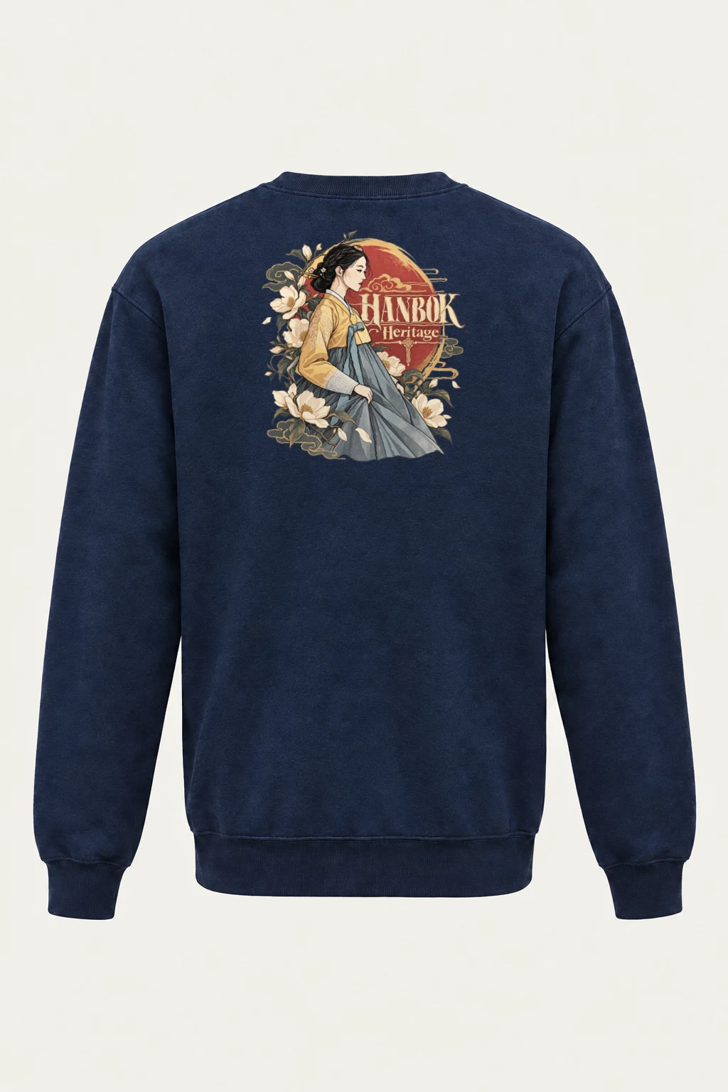 "Hanbok Heritage" Heavy Blend Unisex Crewneck Sweatshirt | Gildan 18000