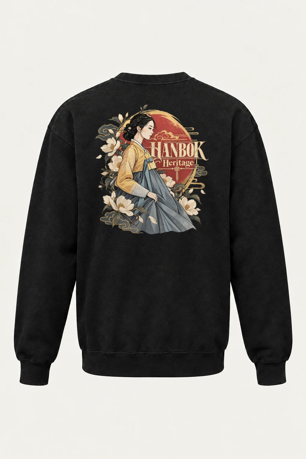 "Hanbok Heritage" Heavy Blend Unisex Crewneck Sweatshirt | Gildan 18000