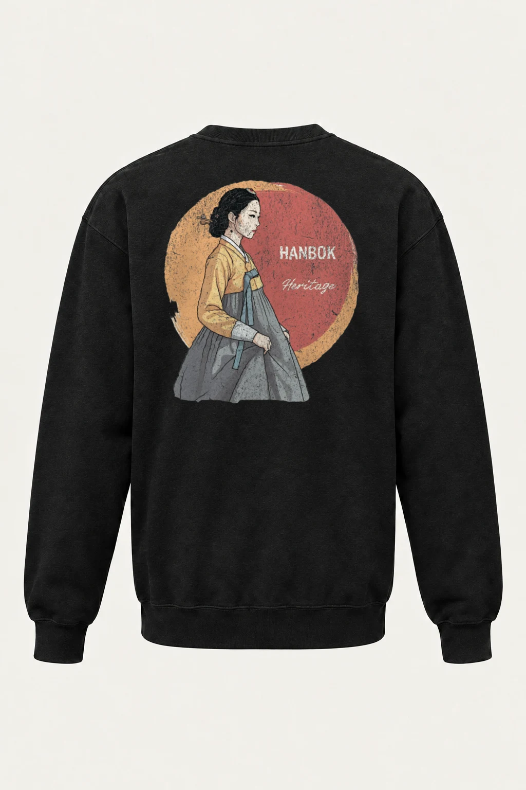 "Hanbok Heritage" Heavy Blend Unisex Crewneck Sweatshirt | Gildan 18000