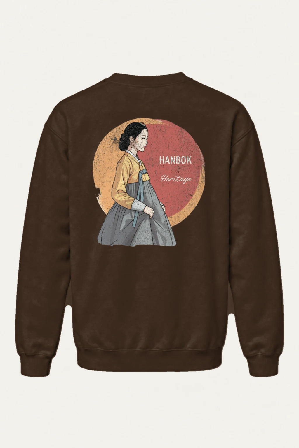 "Hanbok Heritage" Heavy Blend Unisex Crewneck Sweatshirt | Gildan 18000