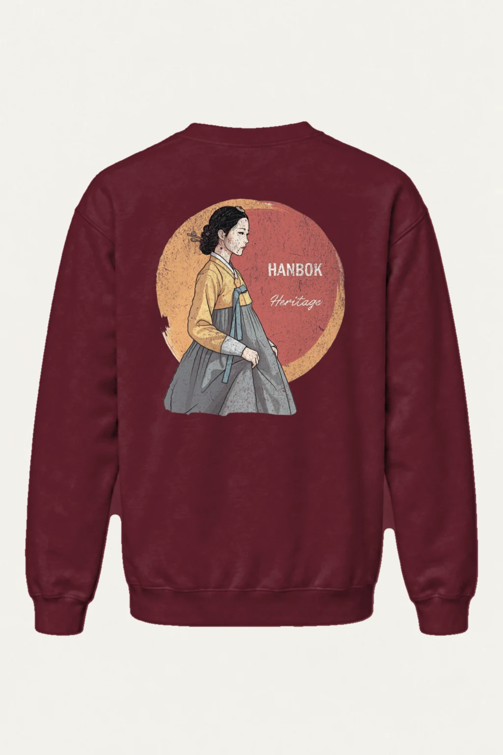 "Hanbok Heritage" Heavy Blend Unisex Crewneck Sweatshirt | Gildan 18000