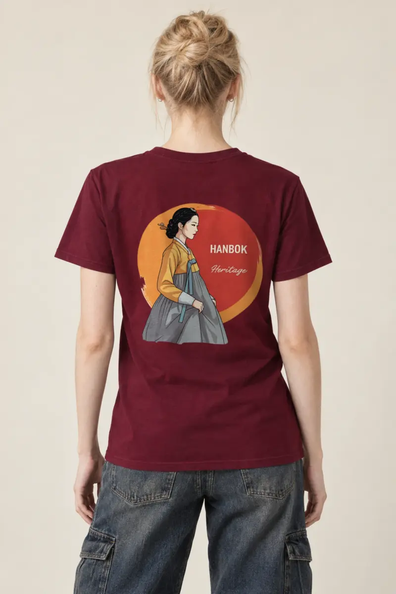 "Hanbok Heritage" Heavyweight Unisex Crewneck T-shirt