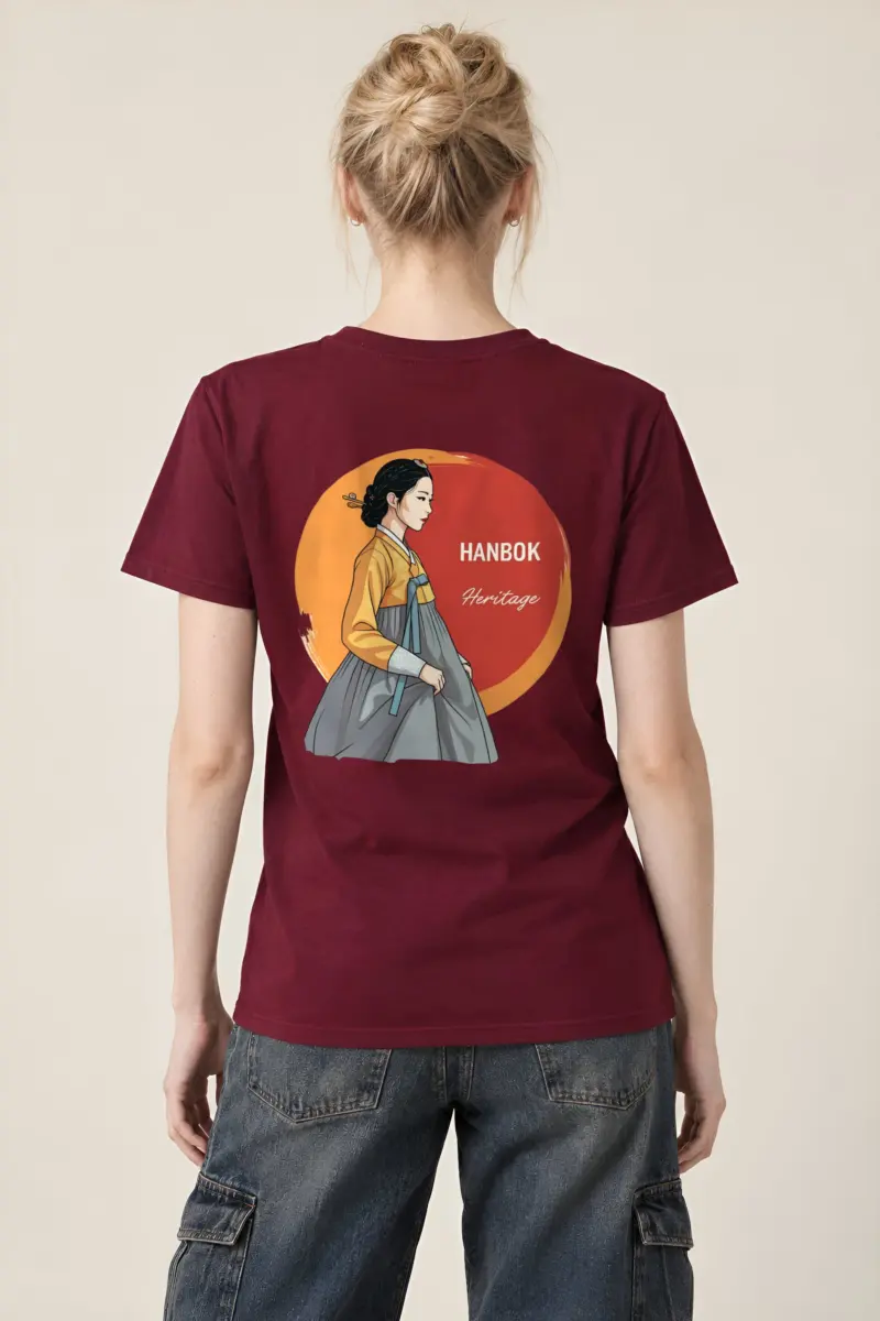 "Hanbok Heritage" Heavyweight Unisex Crewneck T-shirt